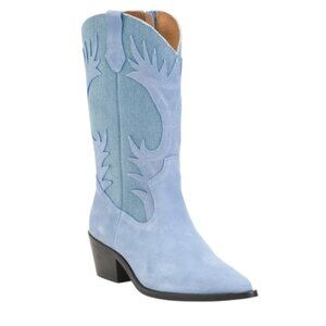 DWRS LABEL Made In Portugal Suede Western Boots